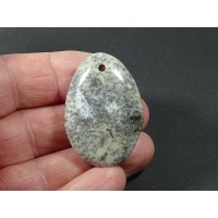 Opal dendrytowy Szlifowany Kamień przewiercony - 40 -